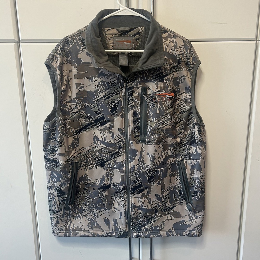 Sitka Gear Jetstream Vest Optifade Elevated II Camo GORE-TEX 2XL Mens Hunting